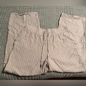 Mason D’Amelie Linen Striped Pants (NWOT)